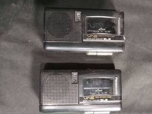 lot 6190 image: Panasonic RN-122 Microcassette Recorder Lot of 2