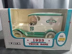 lot 6201 image: ERTL 1923 Publix Floral Die-Cast Truck Bank