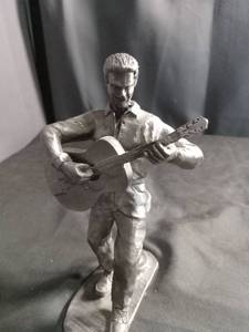 lot 6203 image: Don McLean Pewter Rock and Roll Musician Figurine