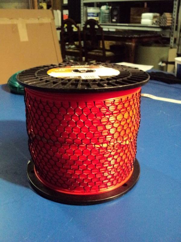 lot 4545 image: Large roll Echo Round 0.095 weed eater string (orange)