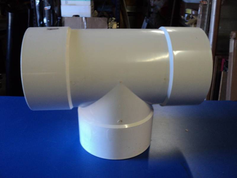 lot 4557 image: Plastic Trends Inc, 12 x 12 Tee ASTM D-3034 PVC PSM