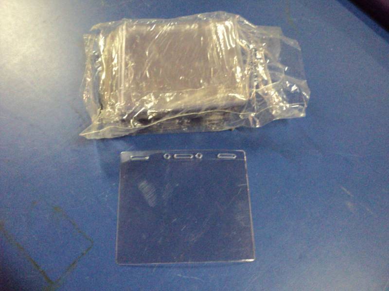 lot 4580 image: (14) packages badge holder slleves, 4-12 x 4, approx (50) per package