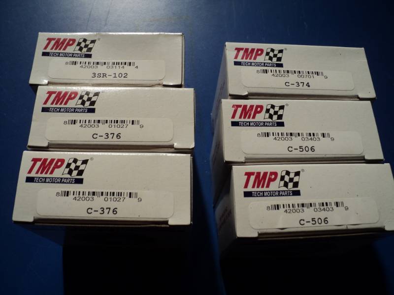 lot 4610 image: (6) ct. mixed lot TMP Tech Timing Parts (2) C-506, (2) C-376, (1)C-374, (1) 3SR-102