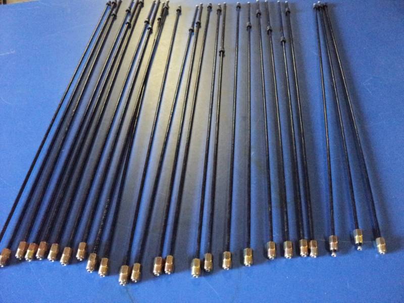 lot 4630 image: (25) ct. lot brake line rod, By-clad double wall 294