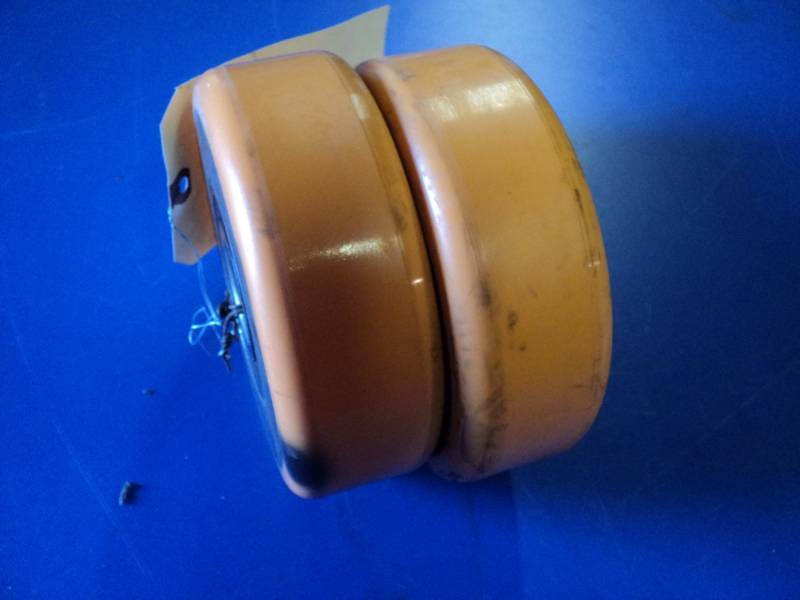 lot 4645 image: (2) wheels 6 OD x 2 wide with 1-12 ID center hole