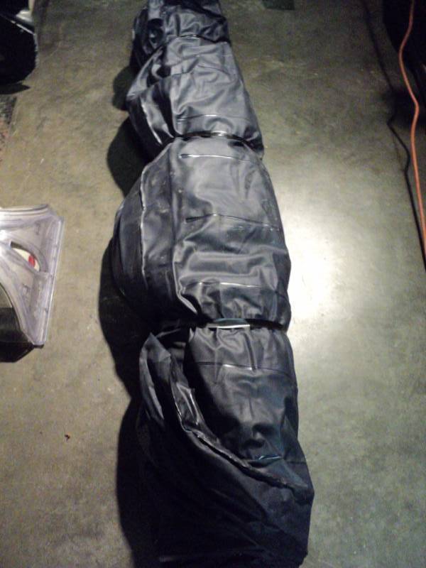 lot 4664 image: Full Size Air Mattress, used, untested, Intex Fast Fill electric pump