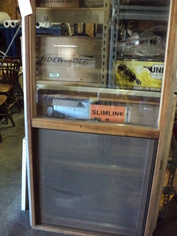 lot 4691 image: (1) Wooden Frame window with Aluminum, 29-12 x 59-12