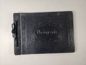 lot 88 image: Photograph Album with Embossed Cover and Cord Binding