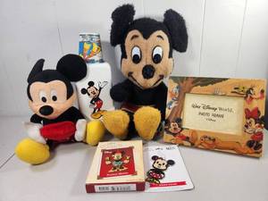 lot 98 image: Disney Mickey Mouse & Minnie Mouse Plush Toy Lot with Accessories