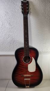 lot 113 image: Bruno Maxitone Acoustic Guitar Steel Reinforced Neck 6-String