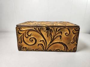 lot 117 image: Firefly Home Collection Decorative Box with Ornamental Scrollwork 34136