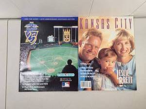 lot 132 image: 1993 Kansas City Royals 25th Anniversary Fan Guide and Kansas City Magazine August 1994