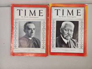 lot 145 image: TIME The Weekly Newsmagazine 1930s Issues Lot