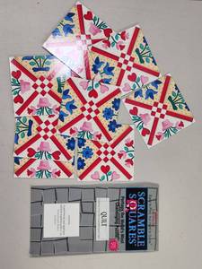 lot 155 image: b. dazzle Scramble Squares Quilt Puzzle Ages 4-104