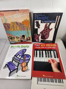 lot 161 image: Music Books and Educational Materials Lot - California Rock, Electric Guitars, Acoustic Classics, Keyboards