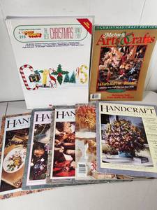 lot 162 image: Craft and Holiday Magazine Lot Handcraft, Michaels Arts Crafts, Christmas Music Book