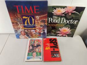 lot 167 image: 4 Books Lot TIME 70th Anniversary, The Pond Doctor, TV 73, S.P.Y.