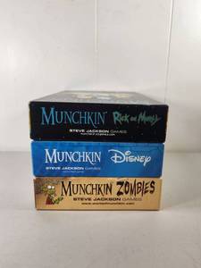 lot 209 image: Steve Jackson Games Munchkin Lot 3 Games Rick Morty Disney Zombies