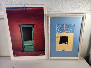 lot 240 image: 2 Architectural Door Window Prints Signed