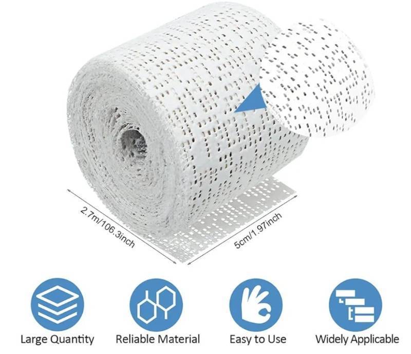 lot 27632 image: 5 cm x 2.7 m Cast Padding Rolls Padding Wrap Tape Undercast Padding Bandage Gauze Bandage Rolls Wound Care Bandages Body Wrap Bandages Rolled Gauze Dressing Paper Padding Supplies. COUNT UNKNOWN. - Retail $50