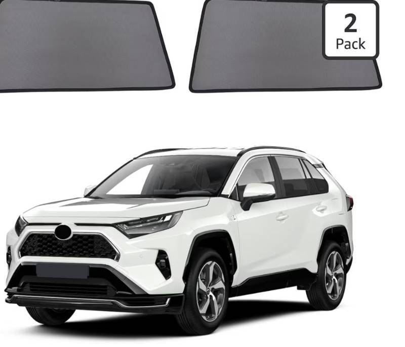 lot 46524 image: Car Window Shades for 2019-2024 RAV4 Accessories - Rear Side Window Shade for Baby, Breathable Mesh Car Privacy Window Covers, UV Protection and Heat Insulation for Road Trips, Napping, Camping 1 SHADE ONLY - Retail $19