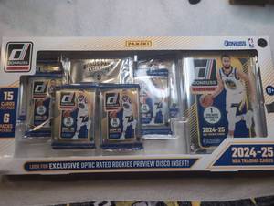 lot 1102 image: Panini Donruss 2024-25 NBA Trading Cards Blaster Box 6 Packs Sealed