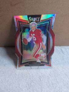 lot 1307 image: 2024 Panini Select Football Joe Montana 49ers No. 70 Concourse Card