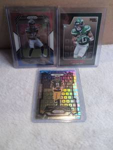 lot 1312 image: Panini Prizm Football Rookie Cards Breece Hall Jets  Christian Watson - 3 ct