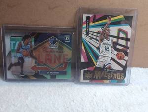 lot 1401 image: Panini JA Morant Basketball Card Express Lane Maestros - 2 ct