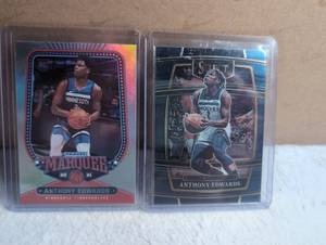 lot 1402 image: Panini Anthony Edwards Marquee Chronicles Select 2020-21 RC - 2 ct