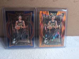 lot 1403 image: Panini 2024-25 Select Basketball Zacharie Risacher Rookie Card Lot-2ct