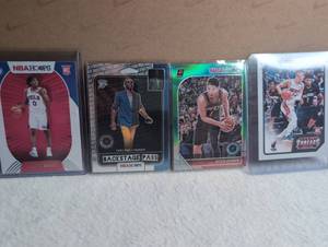 lot 1406 image: NBA Basketball Trading Cards Maxey Paul Booker Herro - 4 ct