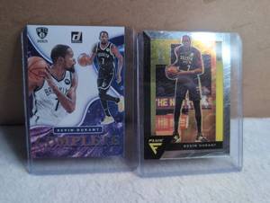 lot 1408 image: Kevin Durant Sports Cards Panini Donruss Flux Brooklyn Nets - 2 ct