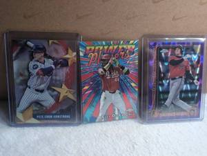lot 1505 image: Topps Baseball Cards Pete Crow-Armstrong Elly De La Cruz Adley Rutschman - 3 ct