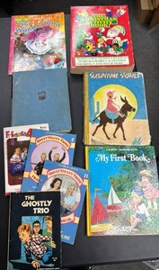 lot 203 image: Childrens Book Lot 7 titles  -Sesame Street, Sweet Valley Twins, Ghostly Trio and more