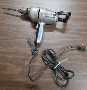 lot 908 image: Black & Decker Electric Drill untested - needs rewired