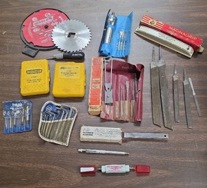 lot 915 image: Craftsman Drill Bits, Saw Blades, Allen Wrenches and more