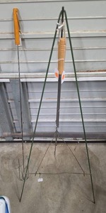 lot 773 image: Meat Roasting Forks and Kettle Rack