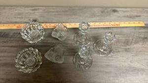 lot 532 image: Glass Tableware - Candleholders and Bowls