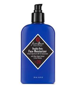 lot 4173 image: Jack Black Double-Duty Face Moisturizer, 8.5 Fl. Oz&nbsp SPF 20 Sun Protection, Long Lasting Hydrating Skincare, Lightweight Moisturizer, Mens Facial Moisturizer - Retail $50