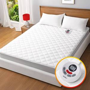 lot 4178 image: Heated Mattress Pad Twin Size,Electric Mattress Pad,Electric Bed Warmer with 10 Heat Settings Controller & 1-12 Hours Auto Shut Off,Fit Up to 8-21 Deep Pocket, Machine Washable - Retail $70