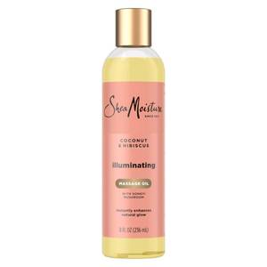 lot 4195 image: Shea Moisture Coconut & Hibiscus Massage Oil and Body Oil for Dry Skin, Bath Oil with Coconut Oil and Vitamin E Oil for Skin, 8 oz - Retail $9