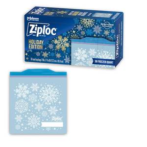 lot 4219 image: Ziploc Seal Top Bags Limited Edition 38 Quart Freezer - Retail $16
