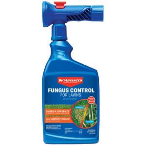 lot 4279 image: BioAdvanced Fungus Control for Lawns, Ready-to-Spray, 32 fl oz, 5,000 Sq Ft, Lawn Fungicide - Retail $14