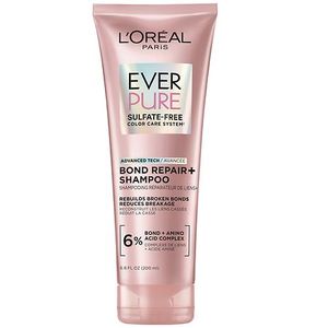 lot 4290 image: LOreal Paris EverPure Sulfate Free Bond Repair Color Care Shampoo - 6.8 fl oz For Colored Hair, Daily Use - Retail $12