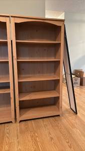 lot 1015 image: Wooden Bookcase 5-Shelf Open Storage Unit 58 12 x 28 12 x 13