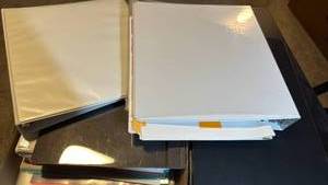 lot 1302 image: Assorted 3-Ring Binders with dividers