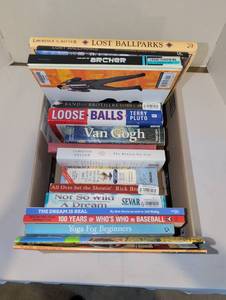 lot 2103 image: Book Lot Titles Including Lost Ballparks The Art of Archer Loose Balls Van Gogh