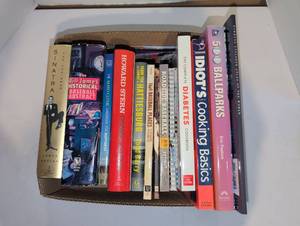 lot 2106 image: Lot of 13 Books Baseball History Cooking Reference