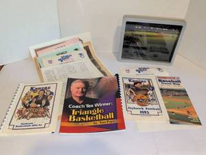 lot 2109 image: World Series 1985 Media Collection Kansas Jayhawks Football Basketball Documents